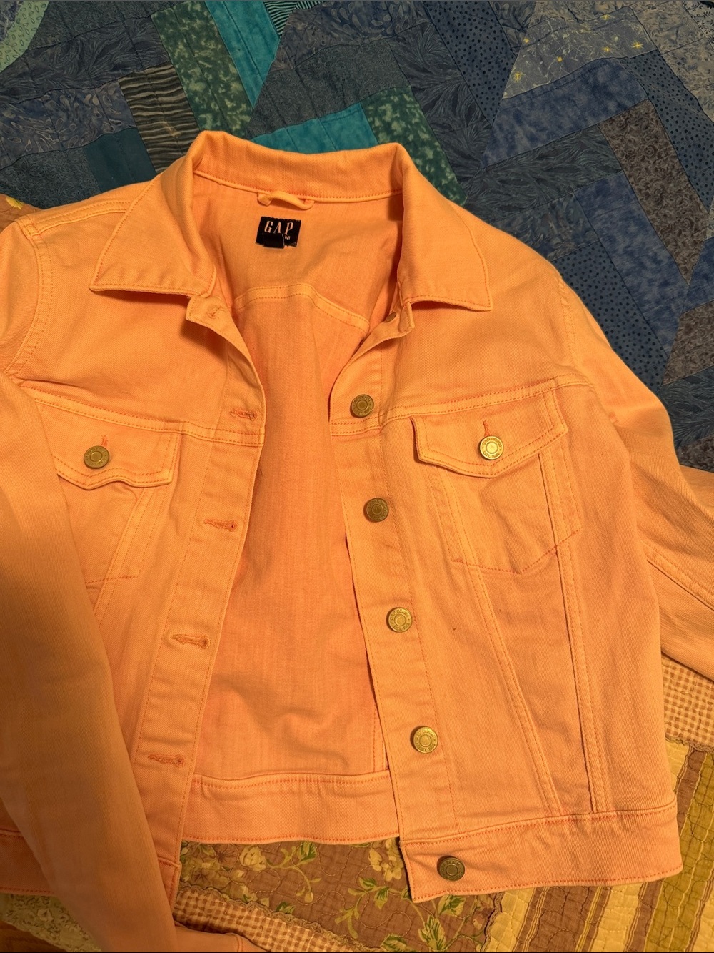 GAP Peach-Colored Denim Jacket